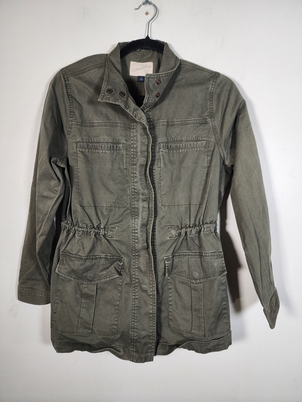 Universal Thread Olive Green Utility Jacket with Drawstring Waist - Picture 2 of 7